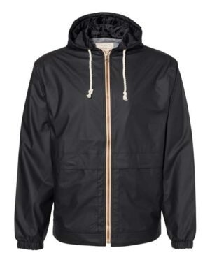 Unisex Vintage Hooded Rain Jacket